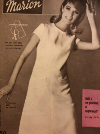 1966 | Marion naaipatronen maandblad | nr. 221 november 1966 - trouwjurk, jassen, pyjama's, ochtendjas man