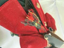 VERKOCHT | Kerstdecoratie | Victoriaanse stijl kerstpoppen – Set van 2 Xmas Carolers (ca. 20 cm)