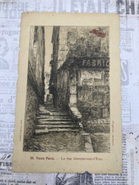 Briefkaarten | Frankrijk | Maggi reclamekaart ca. 1900 - Carte postale Maggi 033. Vieux Paris - La Rue Grenier Sur L’Eau