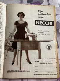 1960 | Marion naaipatronen maandblad | nr. 138 januari 1960  (met radarblad - jurken, mannenblazer)