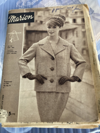 1962 | Marion naaipatronen maandblad | nr. 163 februari met radarblad jurken/kinderkleding/ herenkleding (jongen- meisjes en babykleding)