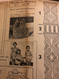 VERKOCHT | Ariadne: maandblad voor handwerken | 1954 nr. 091 juli - ALLEEN WERKBLAD -