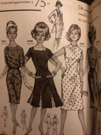 1963 | Marion naaipatronen maandblad | nr. 177, april 1963 - met radarblad - badpakken - vintage jurken - mantelpakjes