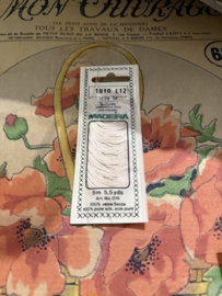 1910 L12: Ecru wit Silk Madeira Art. 018 100% pure zijde - 5 meter - 4 draads
