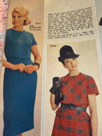Madeleine: mode en patronenblad van Margriet | 1964, nr. 01 januari - gratis raderblad - 89 knippatronen: heren jasblazer - wollen jurk -  schorten - blouse - kinderjas
