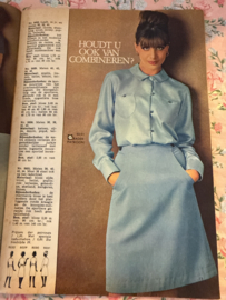 Madeleine: mode en patronenblad van Margriet | 1965, nr. 08 augustus 1965 - 88 knippatronen gratis raderblad - kantoorkleding - pyjama - dames jas - jongens pakje en jas - rokken