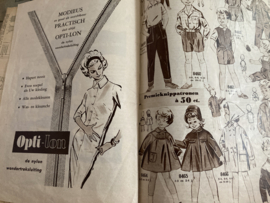 1959 | Marion naaipatronen maandblad | nr. 130 mei 1959 (rokken, blouse, jurken, ski-kinderkleding)