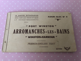 WW II | SEPIA | Arromanches - les Bains "Winston-Harbour" 10 cartes detachables - Album-Bloc no. 4 French English Text