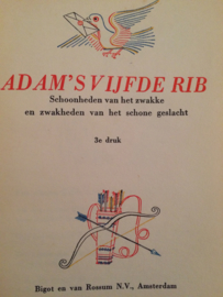 1936 | De Uilenreeks nr. 27 | Adams vijfde rib | Schoonheden van het zwakke en zwakheden van het schone geslacht