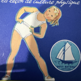 Setje van 6 stuks verschillende oude Petit Bateau etiketjes