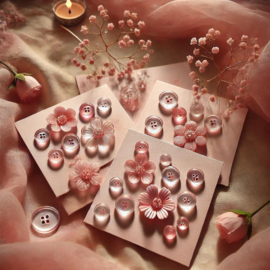 Knopenkaarten | Roze