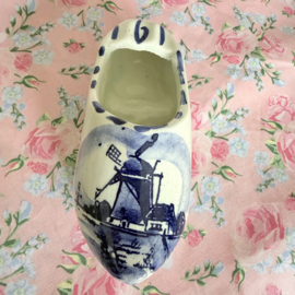 Delfts blauw | Klompje Holland met reclame Kinkelder (14 x 5 cm)