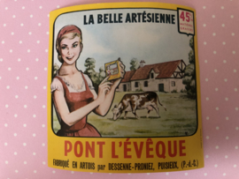 VERKOCHT | 1950 | LA BELLE ARTÉSIENNE - PONT LÉVEQUE - PUISIEUX - Etiket met reclameboodschap