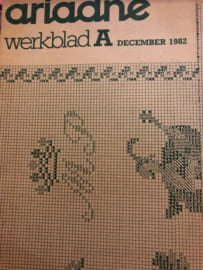 Ariadne: maandblad voor handwerken | 1982 nr. 12 - december - ALLEEN WERKBLAD - MERKLAP