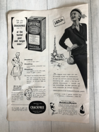 1954 | Advertenties |  Advertentie van Teddy Luiers | Crackfree en Vetrix Bleye