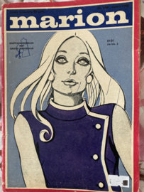 1969 | Marion naaipatronen maandblad | nr. 249 maart 1969 - met radarblad - jurken. broeken, kinderkleding