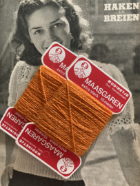 Stopwol | Oranje | MODINETJE  | Maasgaren - mending wool - Laine a repriser - Stopfwolle -  15 meter