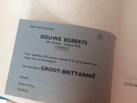 Boeken | Engeland | Groot-Britannië | Verzamelalbum | Douwe Egberts N.V. Joure (Friesland) en Utrecht | 1959
