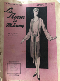 VERKOCHT | 1927 | Tijdschriften | La Revue de Madame no 239 - 16 Juin 1927 - publicité sous la Direction de Mme A. Domange