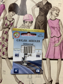 Naaimachinenaalden | UNIVERSEEL size  90/14 | Pakje met 5 stuks Organ Needles Universal naalden