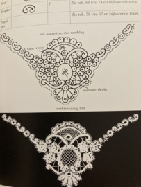 Boeken | Kantklossen | Rosaline Perlee: Handleiding en 20 patronen voor het maken van Roslainekant met 40 patronen (naaldkant)