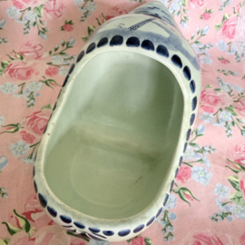 Delfts blauw | Klomp - ophangbaar 18 x 7 cm  - Vintage handwerk jaren ‘60