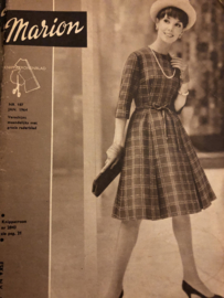 VERKOCHT | 1964 | Marion naaipatronen maandblad | nr. 187, januari 1964 - met radarblad - grote maten - kinderpyjama's, damesjas