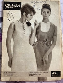 1963 | Marion naaipatronen maandblad | nr. 181, augustus 1963 (met radarblad - jurken)