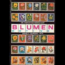 Boeken | Kunst | Algemeen | Postzegels | Dr. Oskar Schweighart. Blumen-Motive . Band I: Europa 1978