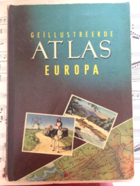 Boeken | Europa | Verzamelalbum | Geïllustreerde ATLAS Europa | Planta Margarine | 1954