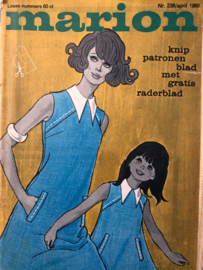 1968 | Marion naaipatronen maandblad | nr. 238 april 1968 INHOUDSOPGAVE- met radarblad - jurkjes, badjassen, meisjes jurkjes