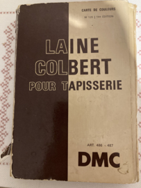 VERKOCHT | DMC | Borduurgaren  kleurenkaart - Carte de Couleurs | LAINE COLBERT Pour Tapisserie art. 486-487 W 125 | 1ère Edition (1977)