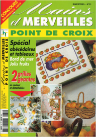 Tijdschriften | Borduren | Frankrijk | Mains & Merveilles Point de Croix no. 31 Bimistriel