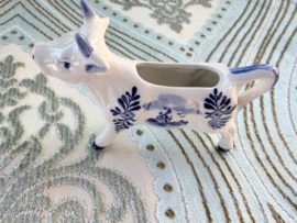 VERKOCHT | Delfts blauw | Delfts blauw koe keramiek 10 x 15 cm melkkan