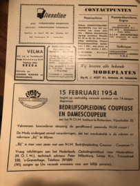 VERKOCHT | 1954 | Tijdschrift | Dameswereld - No. 03 - 17e jaargang - 09-02-1954 - Meten en afvormen