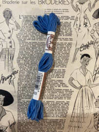 2826 BLAUW hemels katoenen DMC borduurgaren Retors A Broder no 4 - 10 meter