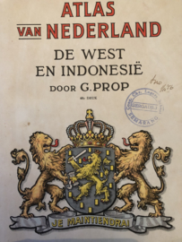 Boeken | Nederland | Nederland, De West en Indonesië | Atlas voor de lagere school 1956 - verzamelobject