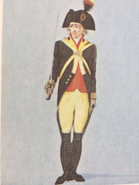 Verzamelkaart leger uniformen nr. 25 | België | Vrijwillige dragonder | Brugge 1789