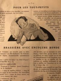 .. Tijdschriften | Breien | Tricotez Madame Le Fil Enchanté LAYETTE no. 10 - Collection J.S. - 1945 - ZEER ZELDZAAM