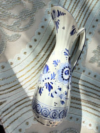 VERKOCHT | Delfts blauw | Kannetje Delfts blauw pioenrozen motief - 19 cm