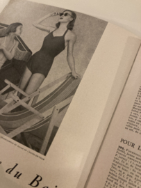 Tijdschriften | Borduren | Frankrijk | 1935 - Jeux D'Aiguilles no. 8  Revue Bimestrielle de Traveau Feminens - kersen - Smokwerk