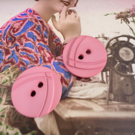 Ø 15 mm - 1.5 cm | Knopen | Roze | Fantasie - art-deco stijl knoop