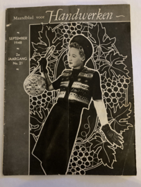 Ariadne: maandblad voor handwerken | 1948, nr. 21 september - 2e jaargang 