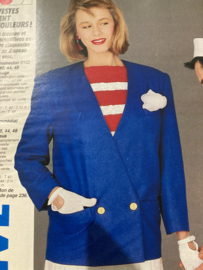 1984 | Modes Traveau Magazine - N° 1001 - AVRIL - Marine look, haken & breien (extra dik nummer)