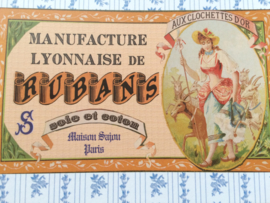 VERKOCHT | Briefkaart | Maison Sajou "lintjes fabriek Lyon" | #Rubans #fournituren #haberdashery