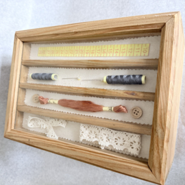 Naaidoos | Vintage stijl houten Naaidoos