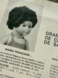 1974 | Modes & Travaux Magazine - N° 883 -  56e ANNEE JUILLET - met poppenkleding Marie-Francoise en Jean Michel