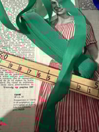 Lint | GROEN | 1,5 cm breed Gutermann zijdezacht lint