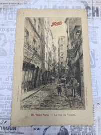 Briefkaarten | Frankrijk | Maggi reclamekaart ca. 1900 Carte postale Maggi 029. Vieux Paris - La Rue De Venise