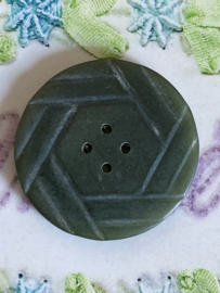 Ø 30 mm | Knopen | Groen-donker | Oude knoop met inkeping